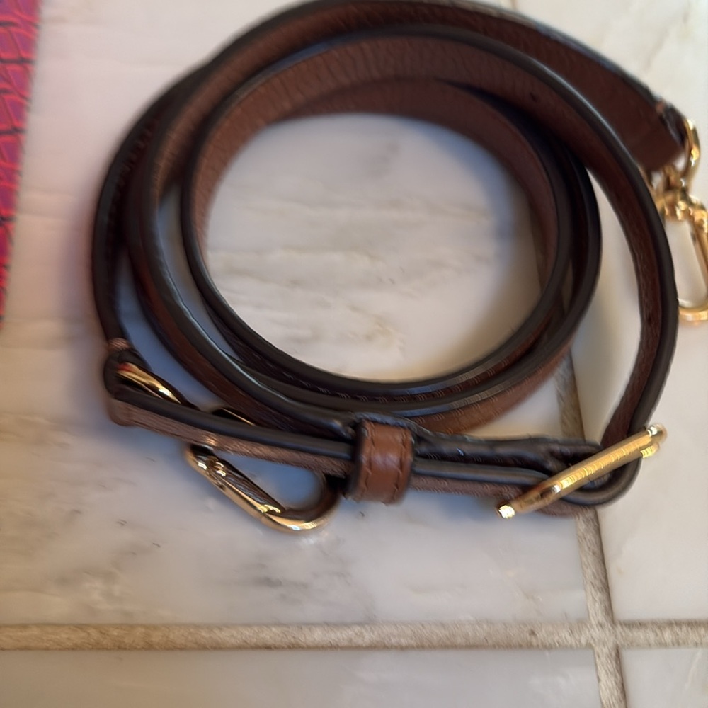 Tory Burch Leather Theo Satchel - Picture 7 of 8